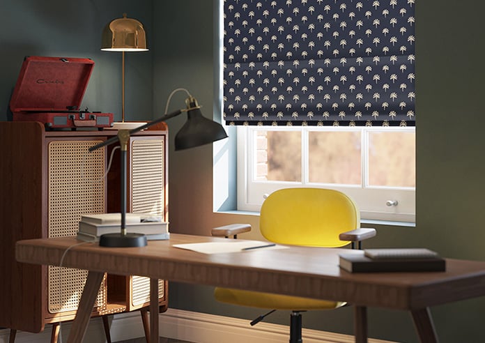 Hanalei, Blue Navy - Motorised Roman Blind - Image 5